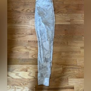 Reebok CrossFit Leggings White Marble Small